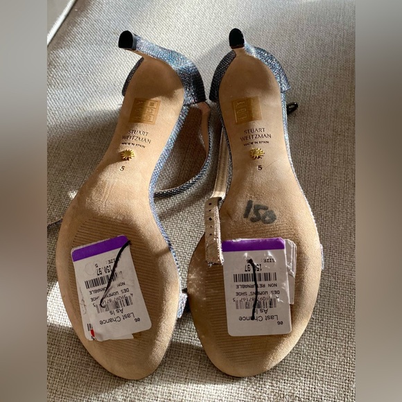 Stuart Weitzman Nunaked Straight Strap Sandal
Gunmetal - Picture 7 of 11